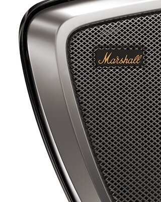 Installed Marshall speakers.