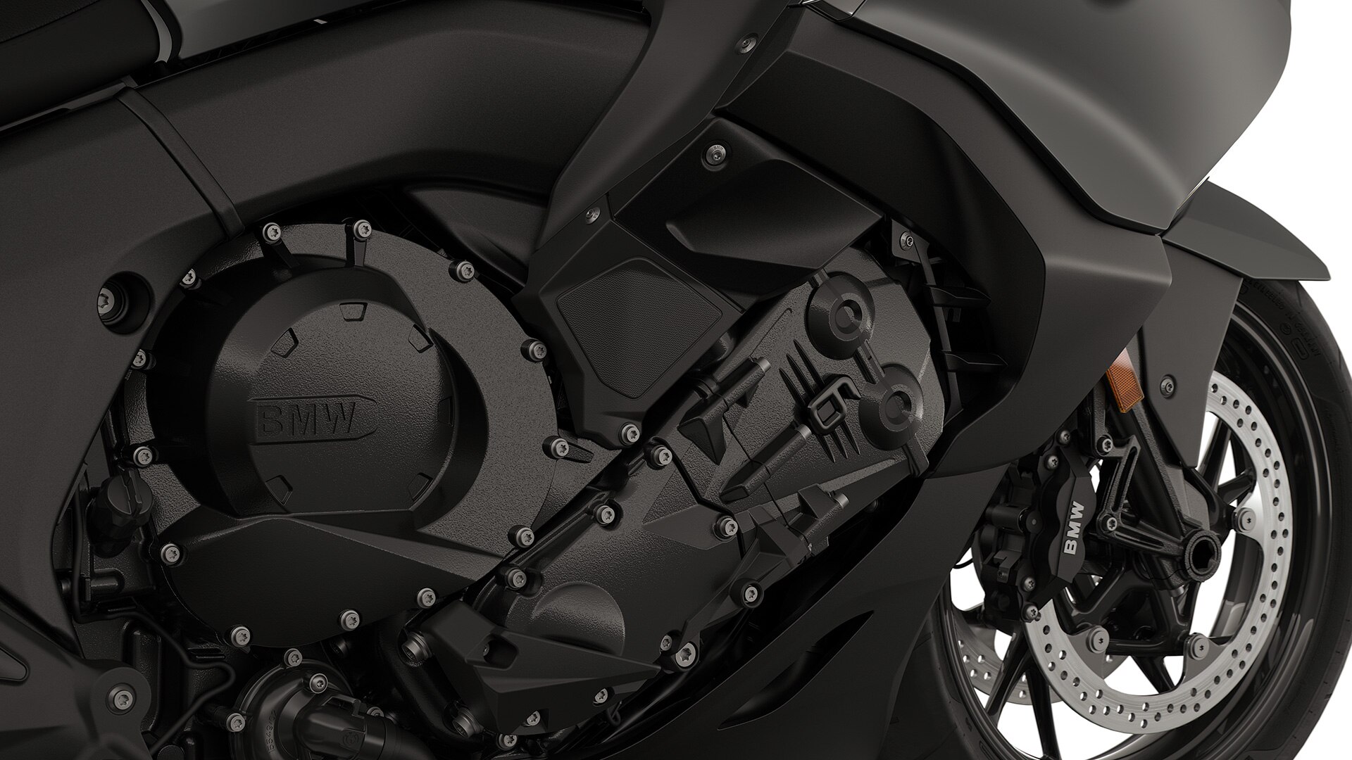 Focus on the six-cylinder engine.