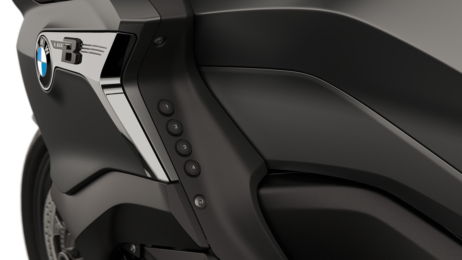 Focus on the four numbered Favourites buttons.