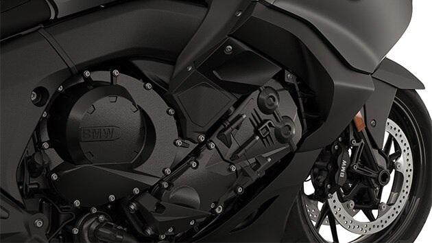 Focus on the six-cylinder engine.